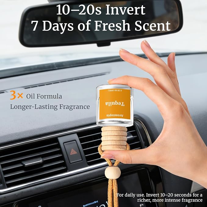 Hanging Car Air Freshener - Aromtopia Hotel Scent Car Fragrance Diffusers - Car Odor Eliminator - Long Lasting Scent - Auto