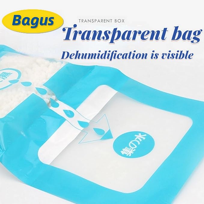 Hanging Moisture Absorber Bags (12 Pack) - Fragrance-Free Dehumidifier for Closet, Bathroom, RV, Boat & Storage Spaces