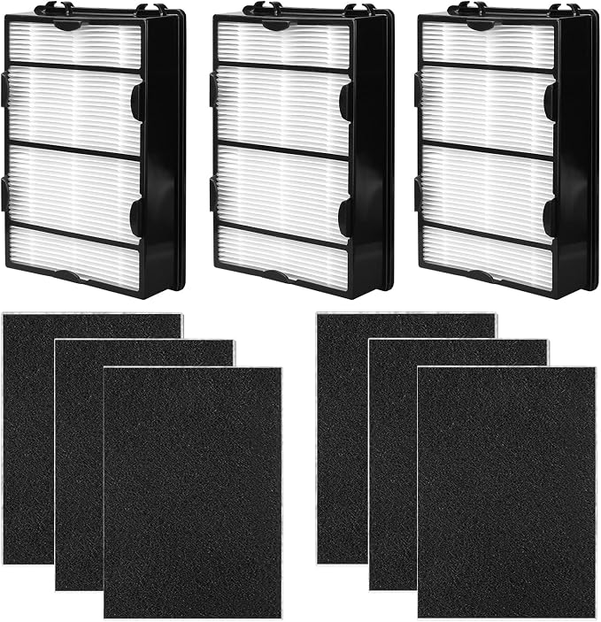 HAPF600 HAPF600D Filter 3 Pack Filters 6 Pack Carbon Pre Filters Replacement Filter B Compatible with HAPF600D