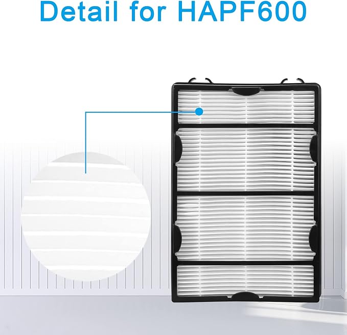 HAPF600 HAPF600D Filter 3 Pack Filters 6 Pack Carbon Pre Filters Replacement Filter B Compatible with HAPF600D