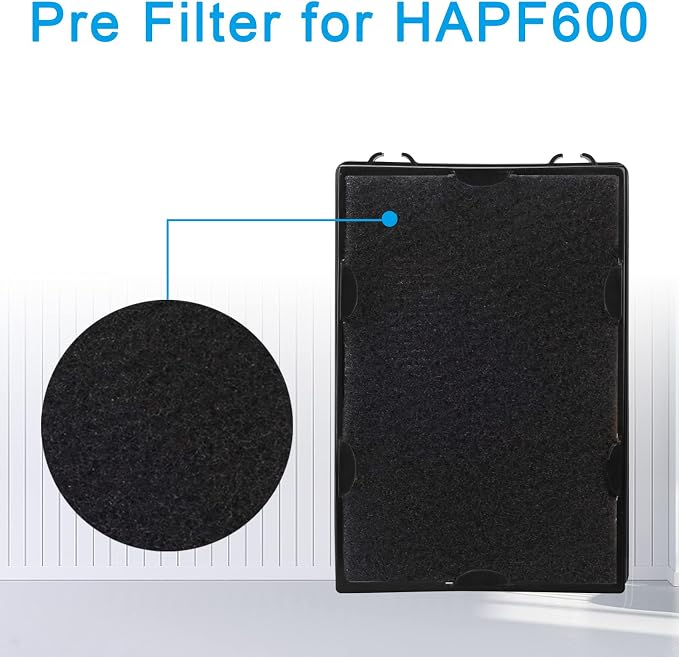 HAPF600 HAPF600D Filter 3 Pack Filters 6 Pack Carbon Pre Filters Replacement Filter B Compatible with HAPF600D