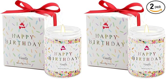 Happy Birthday Candle - Birthday Gifts for Women, Men, Mom, Dad, Sister, Teacher, Friends - Gifts for Her Ideas, product