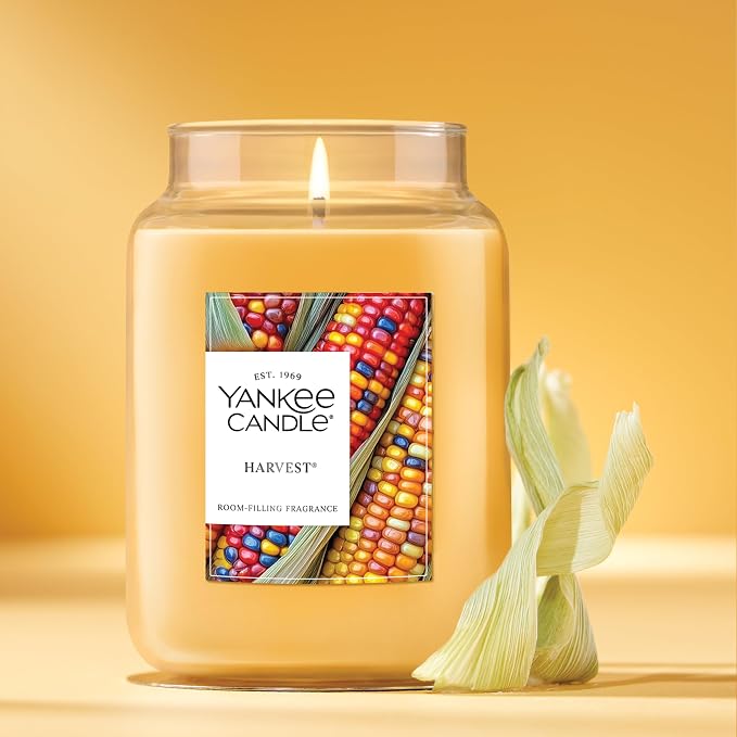 Harvest, Thanksgiving Scented Candle, 22oz Large Jar with up to 150 Hour Burn Time, Giftable, alternate product view 4