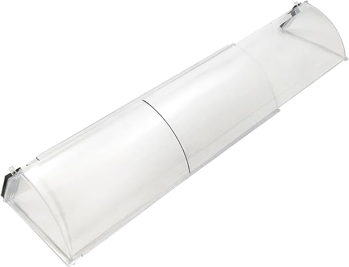 HD11 Baseboard Air Deflector, Heavy Duty, Clear Plastic with Magnetic hold, Fits baseboards up 25' wide
