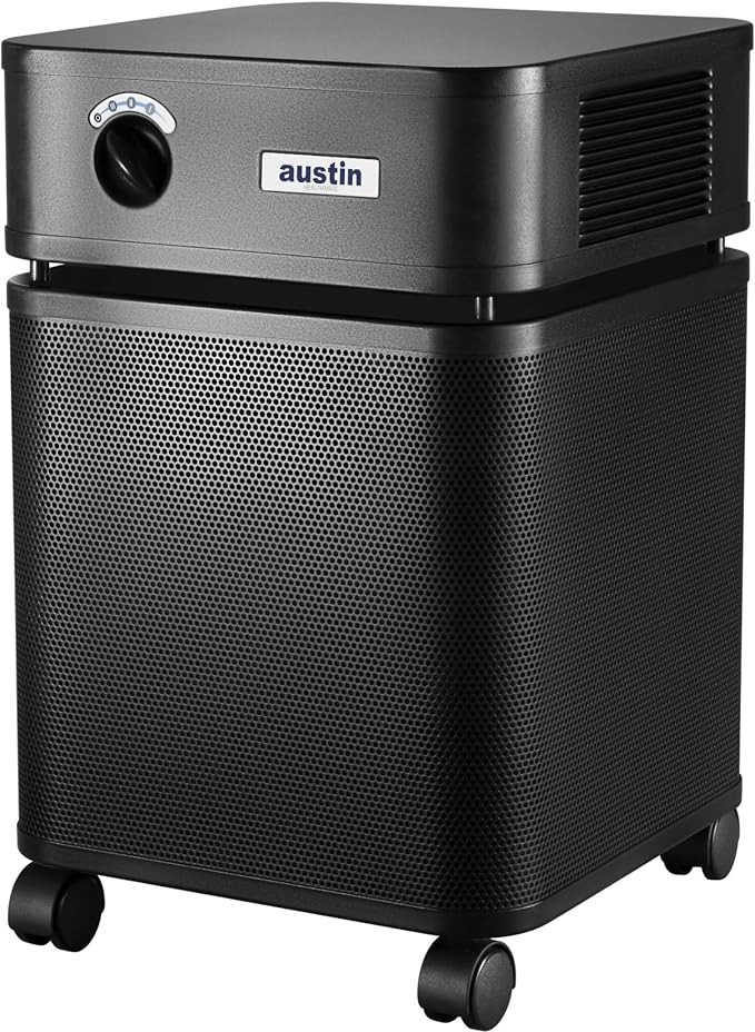 HealthMate Plus Air Purifier, Black - Advanced 4-Stage Filtration Air Purifiers For Home with Activated Carbon & Zeolite