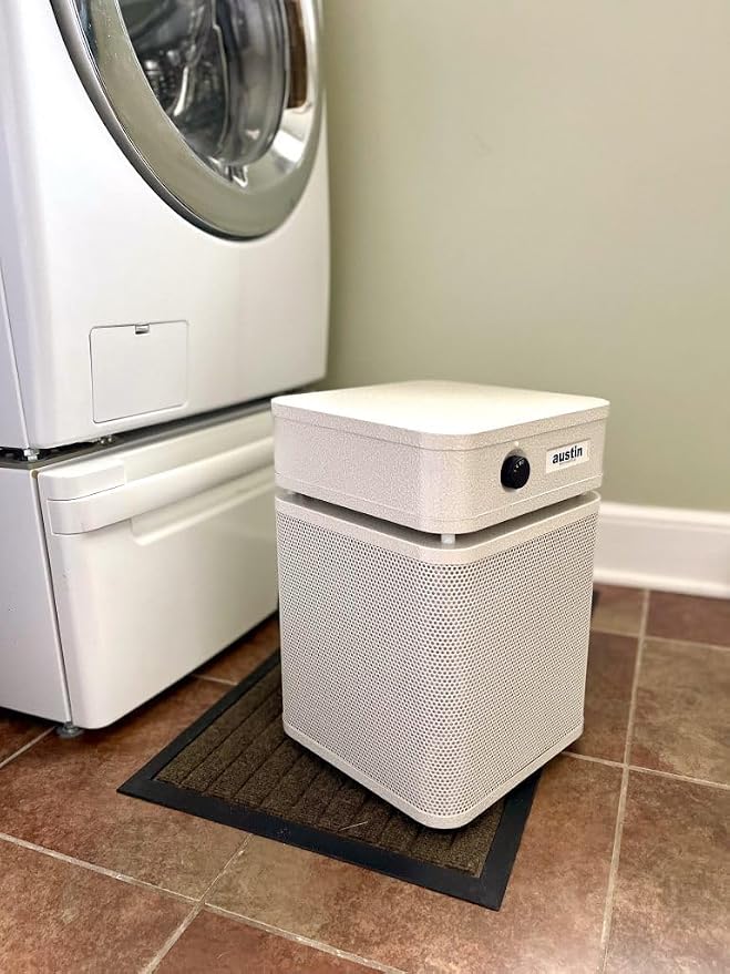 HealthMate Plus Junior Air Purifier Sandstone - Advanced 4- Stage Filtration Air Purifiers For Home with Activated Carbon &