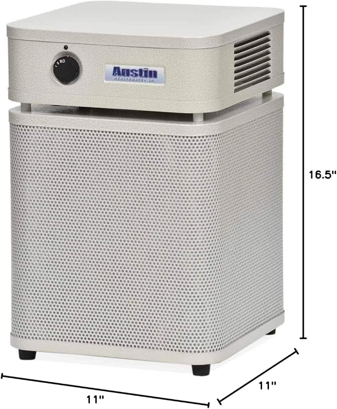 HealthMate Plus Junior Air Purifier Sandstone - Advanced 4- Stage Filtration Air Purifiers For Home with Activated Carbon &