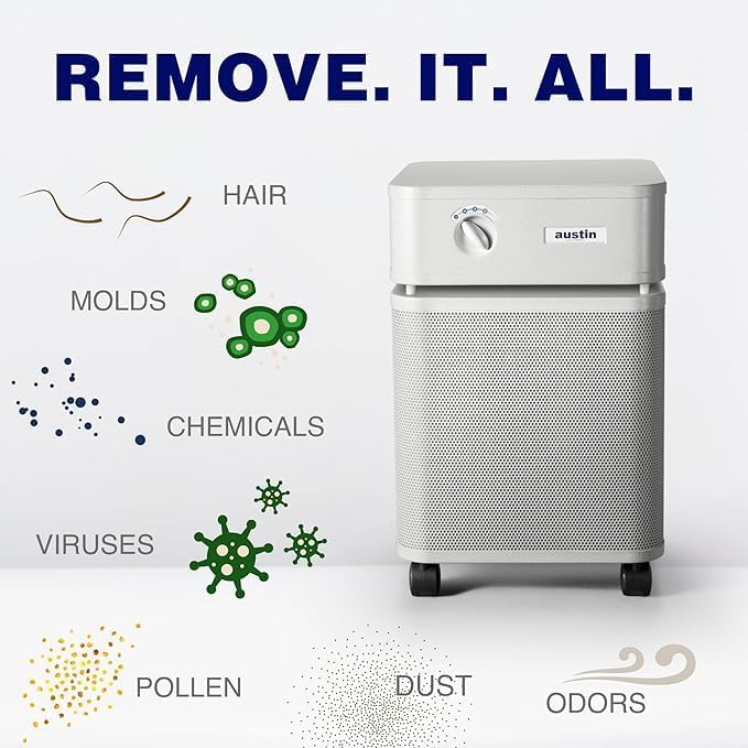 HealthMate Plus Standard Air Purifier Midnight Blue - Advanced 4- Stage Filtration Air Purifiers For Home with Activated