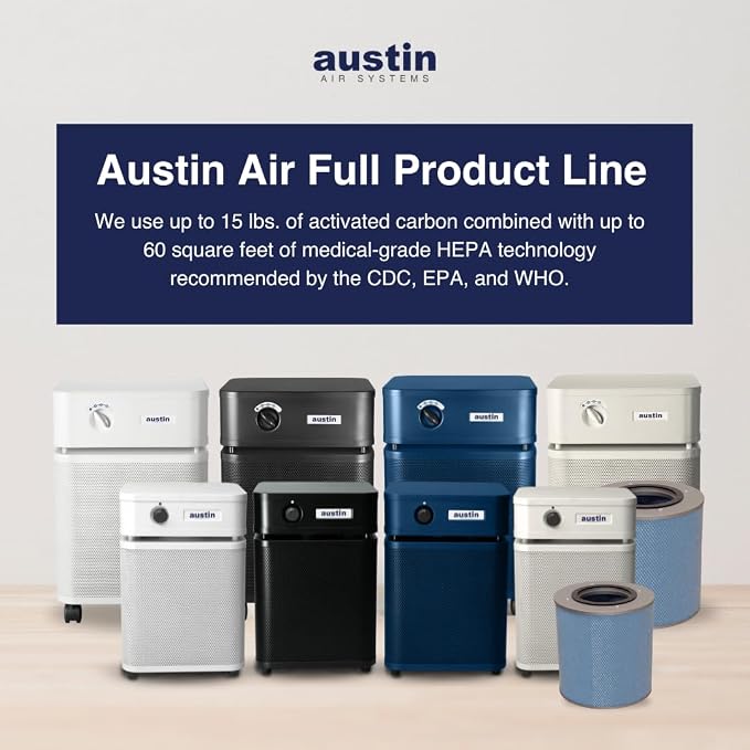 HealthMate Plus Standard Air Purifier Midnight Blue - Advanced 4- Stage Filtration Air Purifiers For Home with Activated