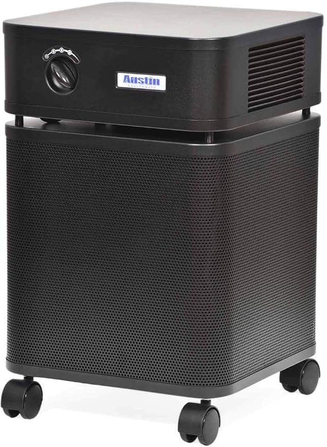 HealthMate Standard Air Purifier, Black - Advanced 4- Stage Filtration Air Purifiers For Home with Activated Carbon