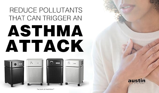 HealthMate Standard Air Purifier, Black - Advanced 4- Stage Filtration Air Purifiers For Home with Activated Carbon