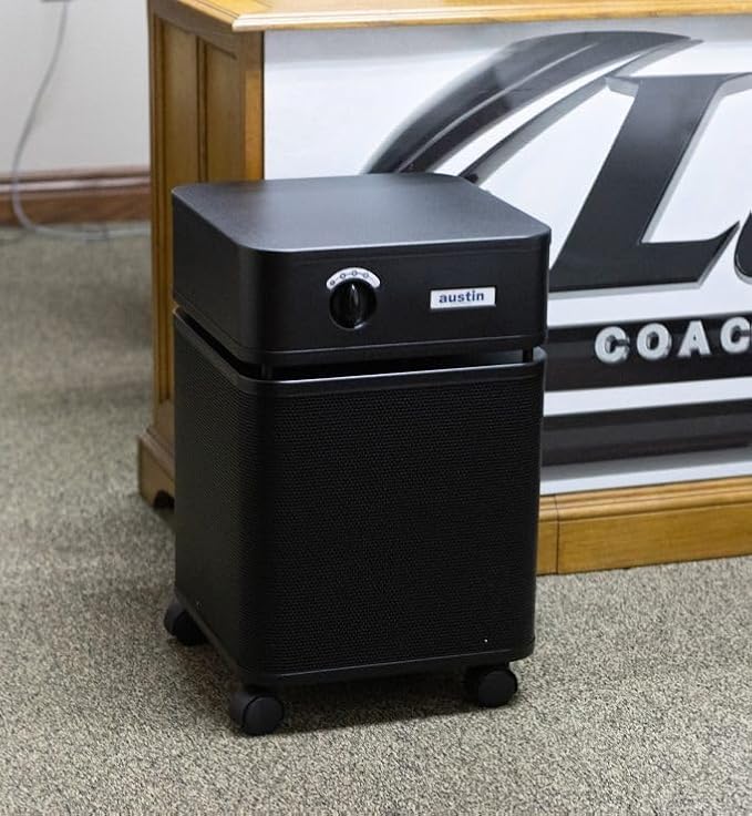 HealthMate Standard Air Purifier, Black - Advanced 4- Stage Filtration Air Purifiers For Home with Activated Carbon