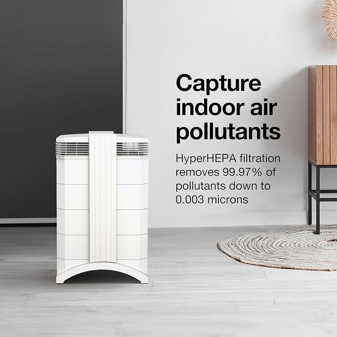 HealthPro Compact XE Air Purifier - 3-Pack - Compact HyperHEPA Filtration for Spaces up to 3720 sq ft - Allergens, Smoke