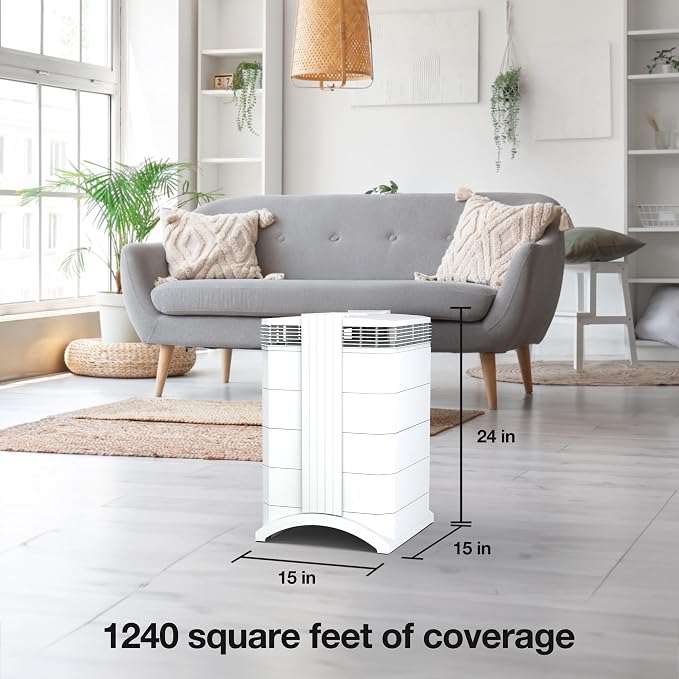 HealthPro Compact XE Air Purifier - 3-Pack - Compact HyperHEPA Filtration for Spaces up to 3720 sq ft - Allergens, Smoke