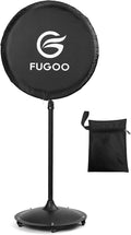 Heavy Duty Waterproof Outdoor Fan Cover for 24 Inch Pedestal and Wall Mount Fans, Black, 420D Material, Dustproof Protection