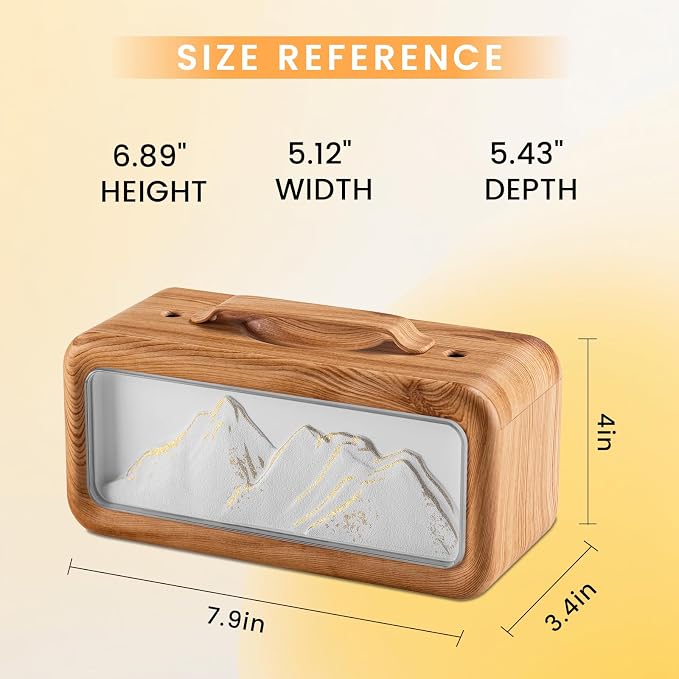 HEEYCEM Humidifiers for Bedroom, 600ml Cool Mist Humidifier with Night Light, 23dB Quiet Operation, Mini Baby Humidifier,for