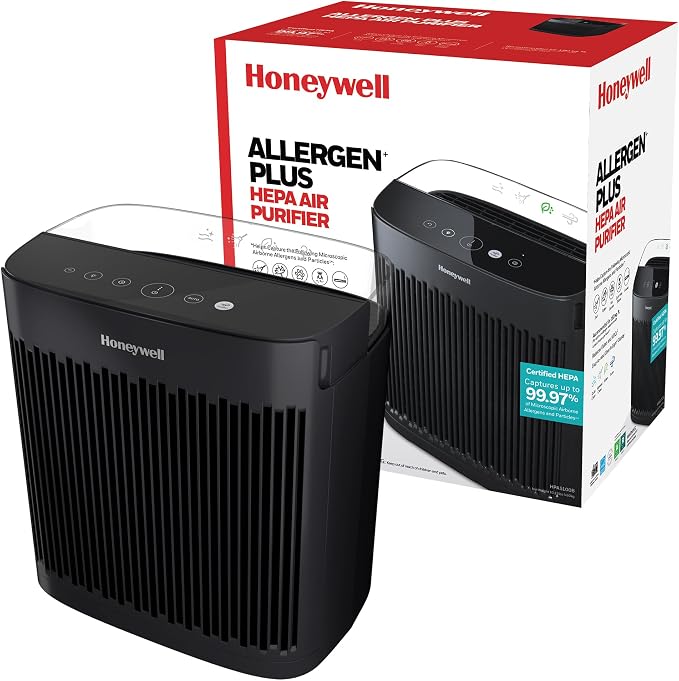 HEPA Air Purifier for Home, 938 Ft2 Rooms in 1 Hour, Turbo Clean, Reduces Allergens, Dust, Pollen, Pet Dander, All Smoke