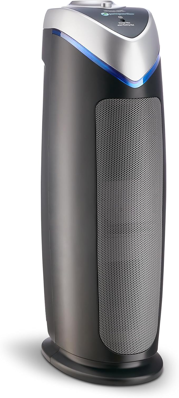 HEPA Air Purifier for Home, Large Rooms - 743 Sq. Ft. with HEPA Air Filter, UV-C Light & Odor Reduction, AC4825E, 22" Tower