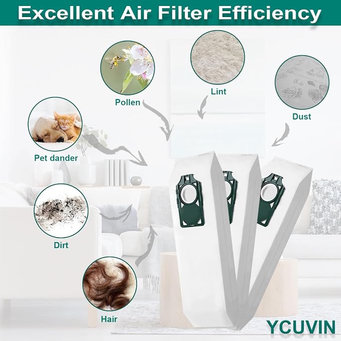 HEPA Bags for Supralite RLH-6, R10S, R10CV, R17, R10P, R10, RLHC-6; for Simplicity Freedom SLH-6, S10S, S10D, S10CV