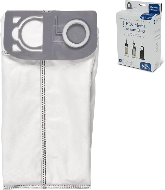HEPA Media Vacuum Bags for R27D, R27P, R27CV Cordless Upright, 6-Pack, product image