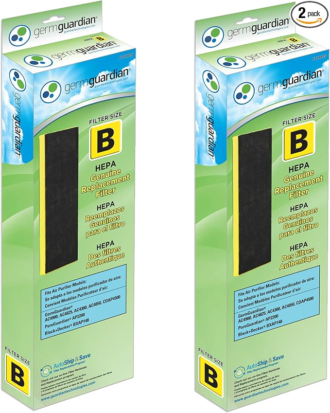 HEPA Pure Genuine Air Purifier Filter B, Removes Pollutants, Wildfire Smoke, Odors, for AC4825, AC4300, AC4900, product image