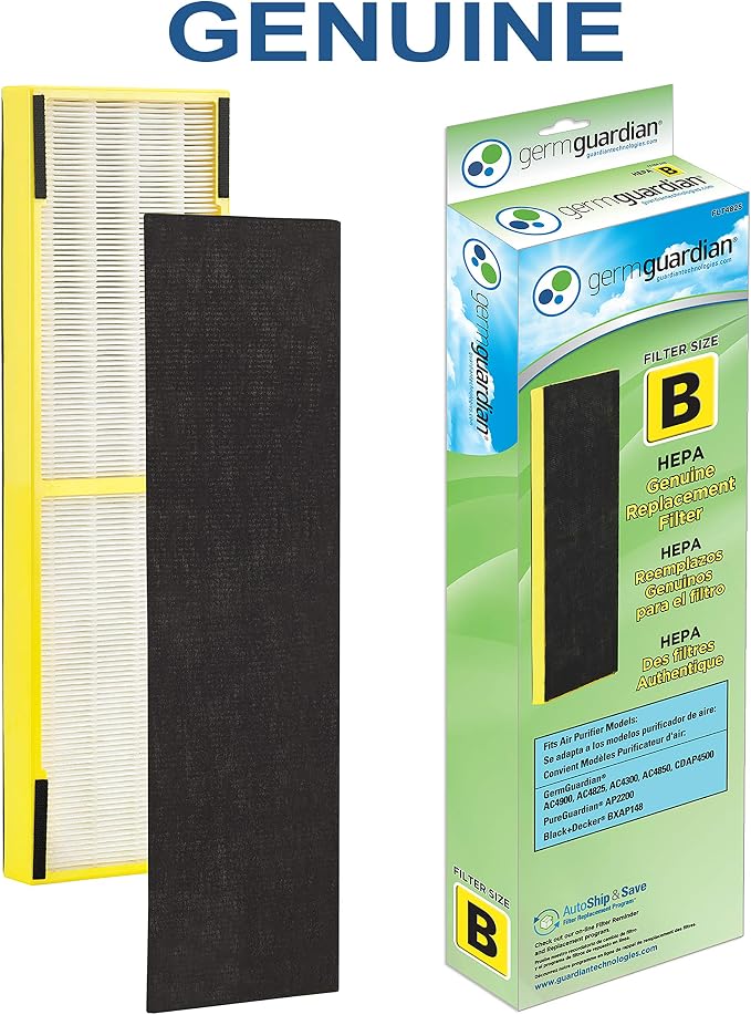 HEPA Pure Genuine Air Purifier Filter B, Removes Pollutants, Wildfire Smoke, Odors, for AC4825, AC4300, AC4900, alternate