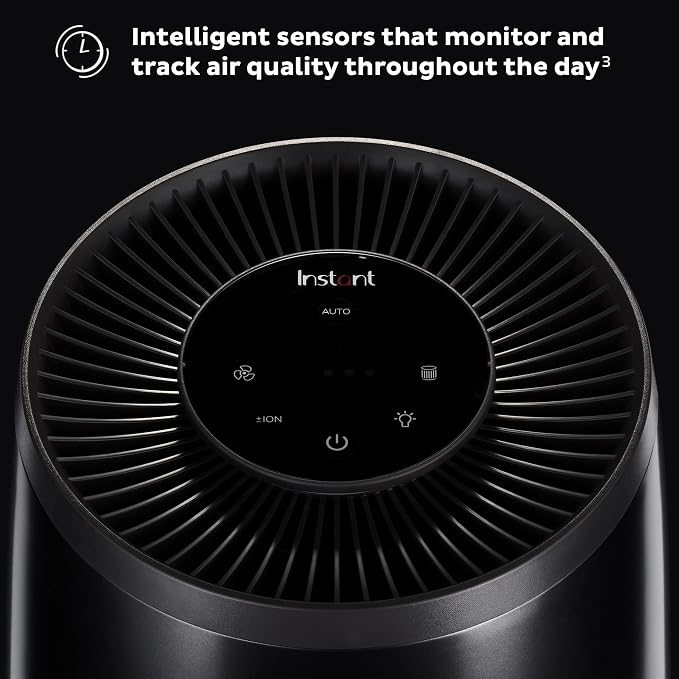 HEPA Quiet Air Purifier, From the Makers of Pot with Plasma Ion Technology for Rooms up to 630ft2, removes 99% of Dust