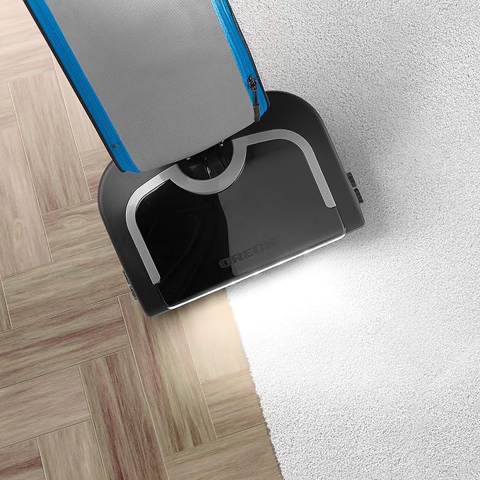 HEPA Swivel Upright Vacuum Cleaner, Lightweight Bagged Upright Vac, HEPA Media Filtration, Traps Debris and Locks in Dirt