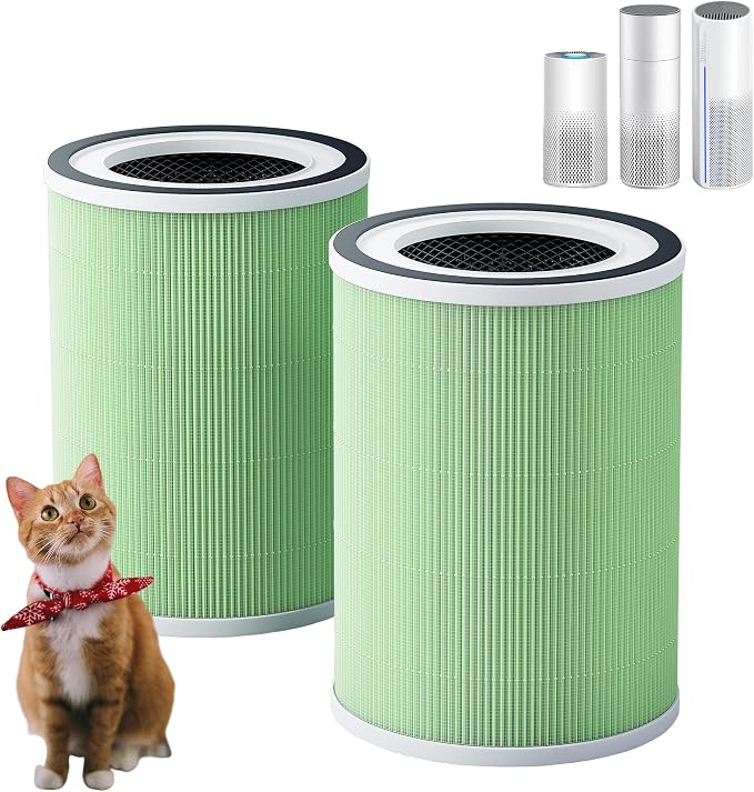 HepaFilter 2 Pack H13 KILO Pet Replacement Filter for KILO, KILOPLUS, KILOPRO, MIRO, MIRO PRO and MR-Kilo