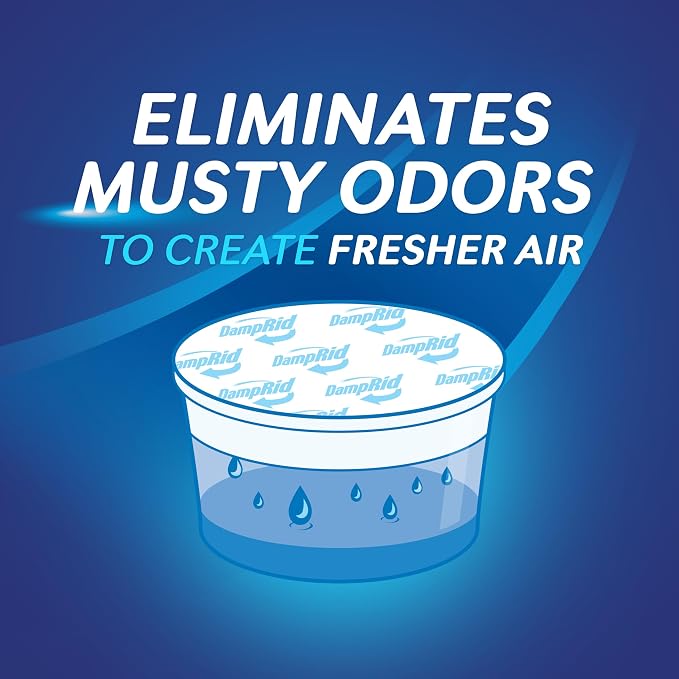 Hi-Capacity-Moisture Absorber Bucket, Fragrance Free, 2 lb. 15.5 oz. & Moisture-Detection Strip, Attracts & Traps Excess