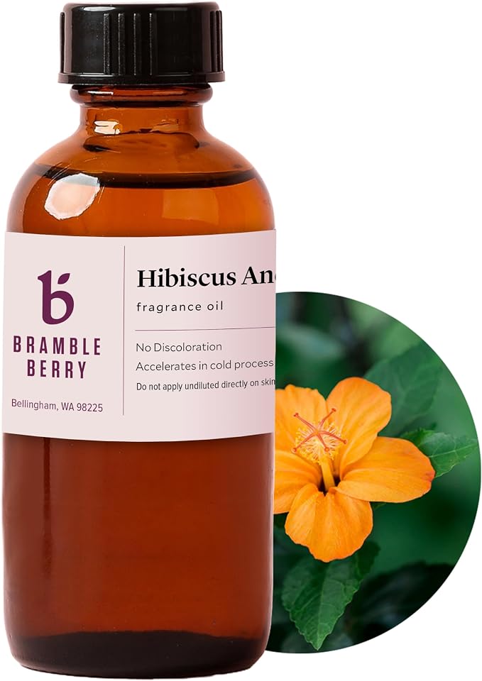 Hibiscus and Honey Fragrance Oil 2 oz | Floral Fruity Scent for Soap Making, Lotion, Bath Bombs, product image