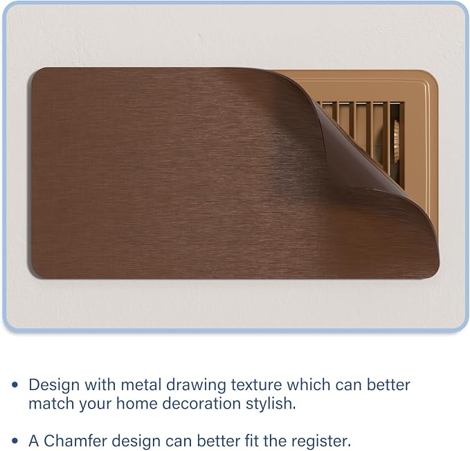 High Strength Magnetic Vent Covers for Home Ceiling, Metallic Air Vent Covers for Floor, Wall, Ceiling Steel, alternate view