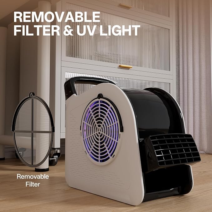 High Velocity Blower Floor Fan, 355 CFM Air Mover Fan for Job Site and Home, Floor Drying Fan for Cooling and Ventilating