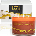 Hogshead Whisky Scented Candles - 100% Natural Soy Wax - Large 3 Wick Jar Candle - Up to 50 Hours Burning Time, product image