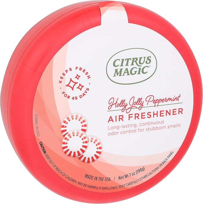Holiday Odor Absorbing Solid Air Freshener, Holly Jolly Peppermint, 7-Ounce 1.75 inches, alternate product view 8