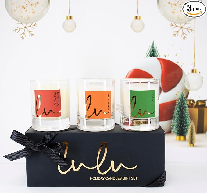 | Holiday, Pineapple Evergreen, Pumpkin Chai | Luxury Scented Soy Jar Candle | Hand Poured in The USA | Highly, product image