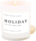 Holiday Soy Candle - Citrus, Cloves, Black Dahlia Petals, Pine Cones and Oakmoss Holiday Scented, product image
