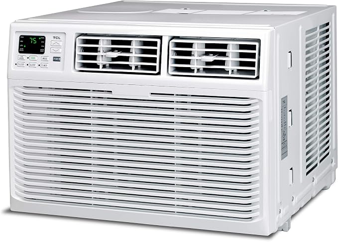 Home 10,000 BTU Window Air Conditioner, Energy Star, Cools Rooms up to 450 Sq. Ft., 3 Fan Speeds, Quiet, Multiple Modes