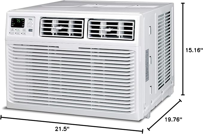 Home 10,000 BTU Window Air Conditioner, Energy Star, Cools Rooms up to 450 Sq. Ft., 3 Fan Speeds, Quiet, Multiple Modes