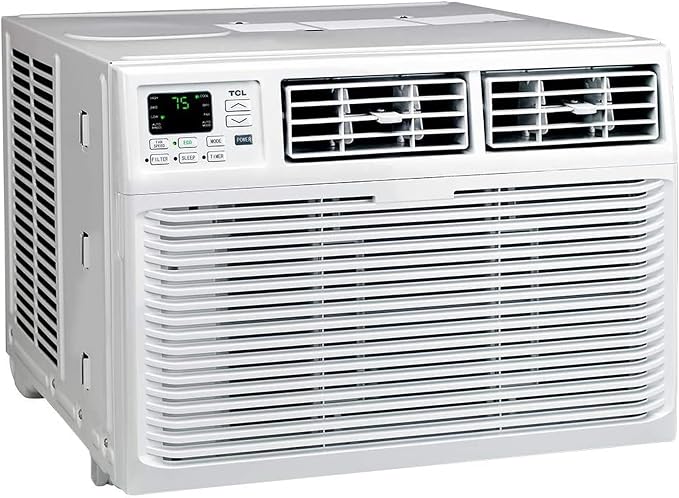 Home 12,000 BTU Window Air Conditioner, Energy Star, Cools Rooms up to 550 Sq. Ft., 3 Fan Speeds, Quiet, Multiple Modes