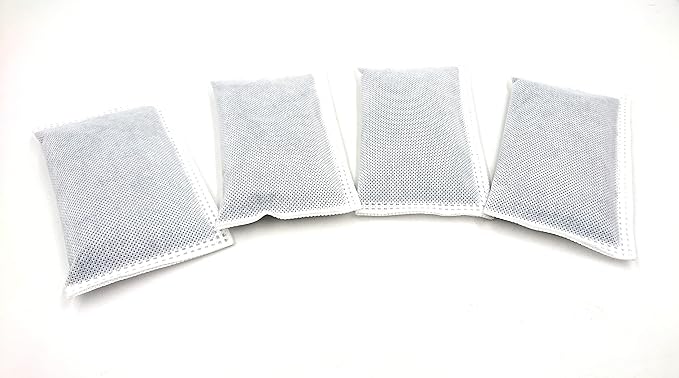 Home 4 Pack Activated Charcoal Odor Absorbing Filter Refill Deodorizer Compatible with Trash Cans 8 Gallon and