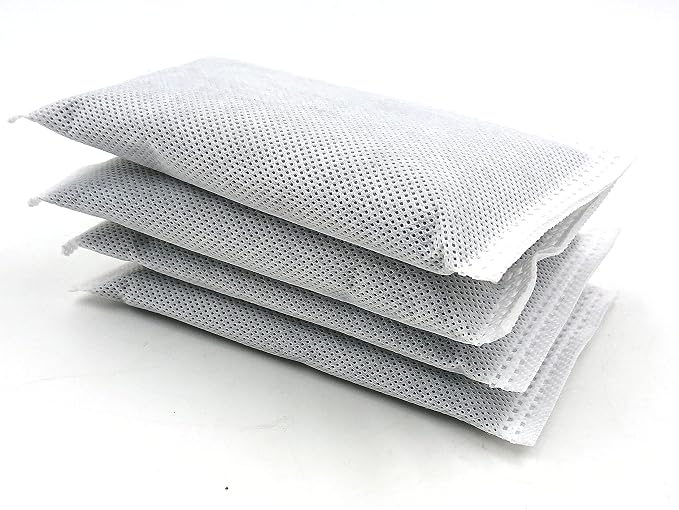 Home 4 Pack Activated Charcoal Odor Absorbing Filter Refill Deodorizer Compatible with Trash Cans 8 Gallon and
