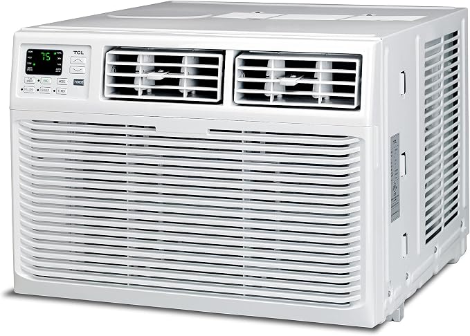 Home 8,000 BTU Smart Window Air Conditioner, App & Voice Control, Energy Star, Cools Rooms up to 350 Sq. Ft., 3 Fan Speeds