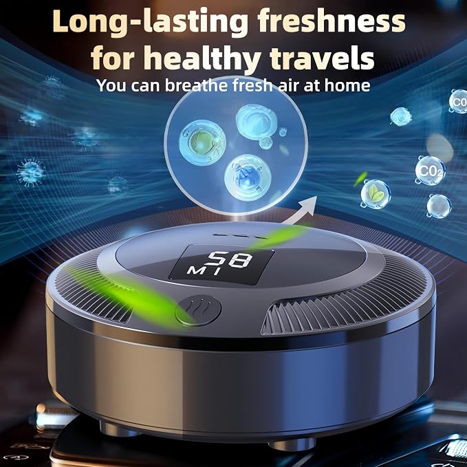 Home Air Purifier with True Ozone Deodorization for Odors, Smoke, Fridge, Bedroom, Bathroom, Shoe Cabinet, Wardrobe, Car, RV