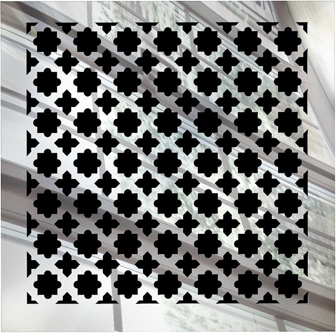 Home Decor Air Vent Cover Grille - Acrylic Fiberglass 10 x 10 Duct Opening (12 x 12 Overall) Mirror Finish