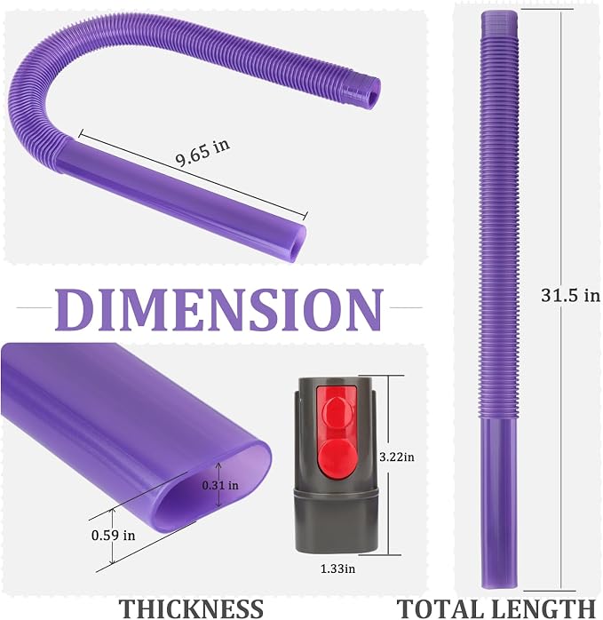 Home Dryer Vent Lint Vacuum Attachments Hose for Gen5 V15 V15s V12 V11 V10 V9 V8 V7 Detect Absolute Cyclone Outsize