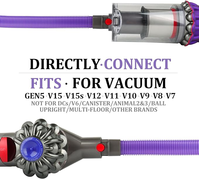 Home Dryer Vent Lint Vacuum Atttachments for V15 V15s Gen5 V12 V11 V10 V9 V8 V7 Detect Absolute Cyclone Outsize