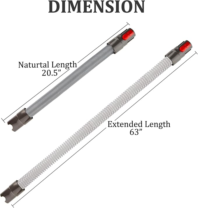 Home Flexible Extension Hose Attachment Compatible with V15 V15s Gen5 V12 V11 V10 V9 V8 V7 Vacuum Cleaner Accessories