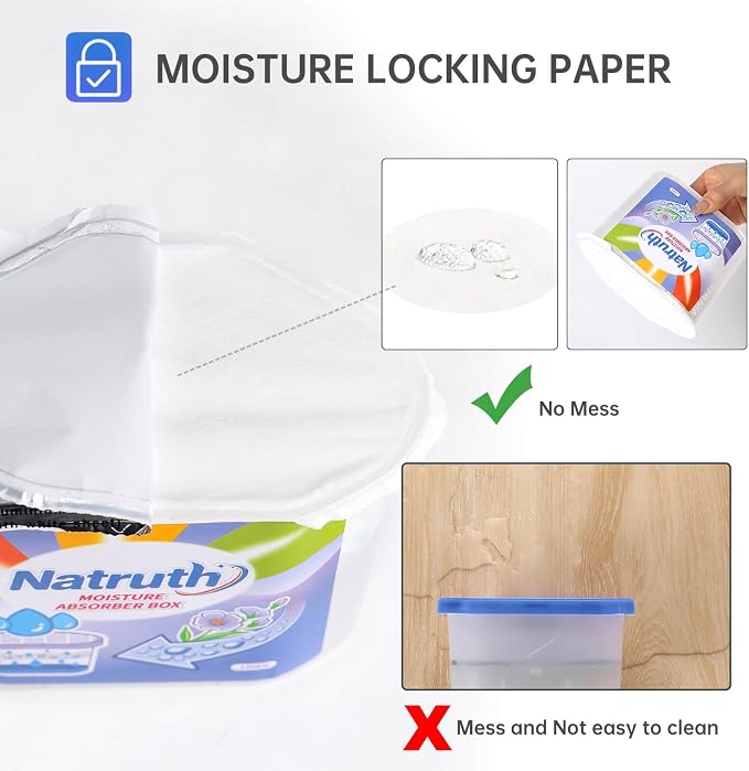 Home Fresh Linen Moisture Absorber(6 Pack)12.5 Oz,Humidity Absorber Attracts Extra Moisture from Your Bathroom, Closet