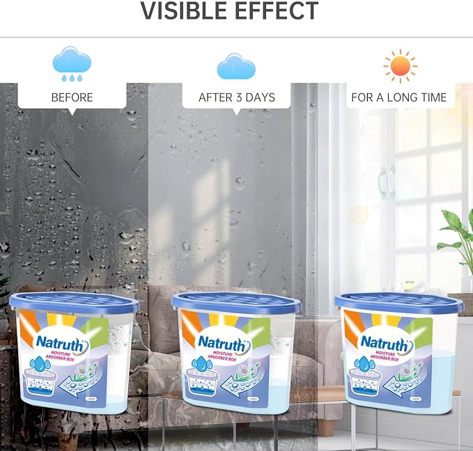 Home Fresh Linen Moisture Absorber(6 Pack)12.5 Oz,Humidity Absorber Attracts Extra Moisture from Your Bathroom, Closet